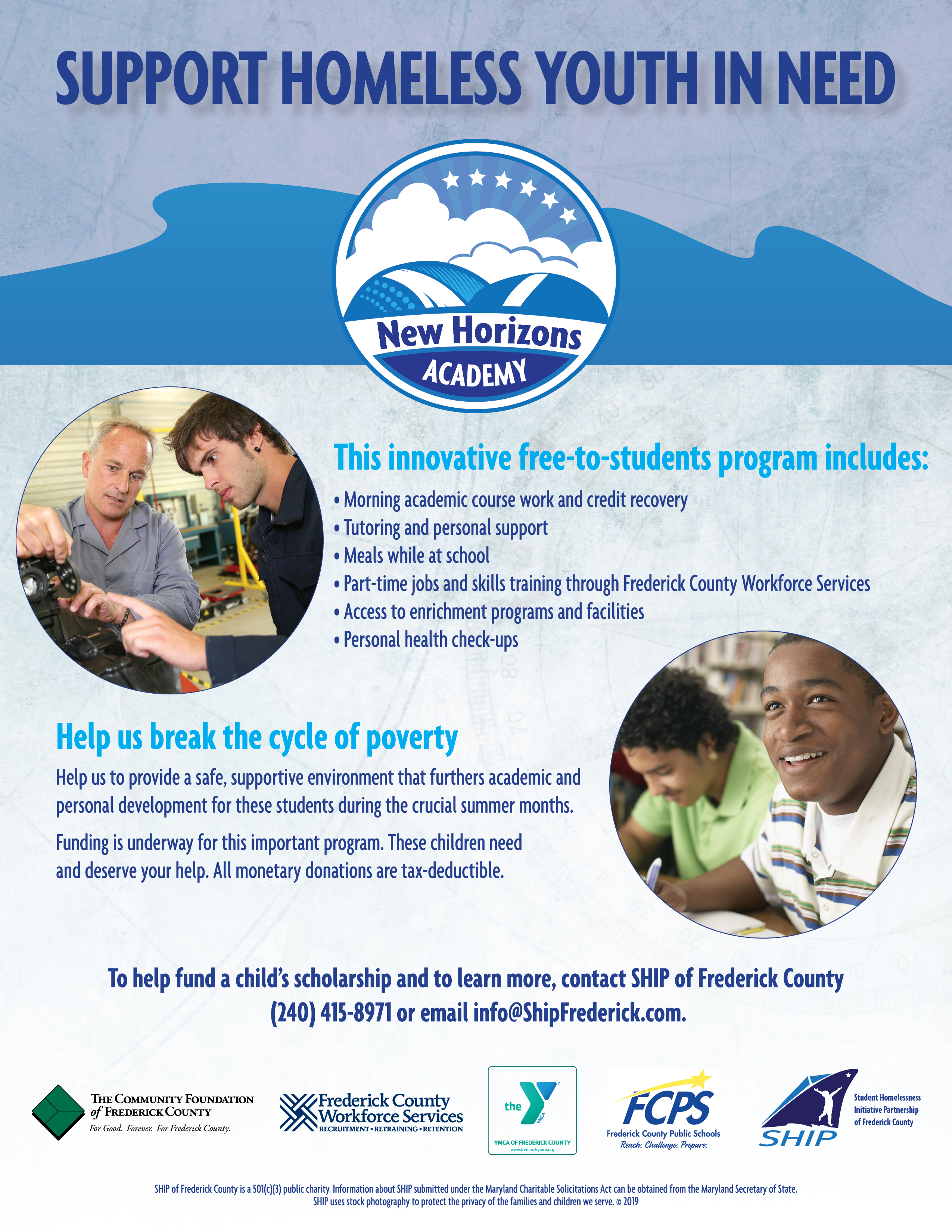 Support Homeless Youth in Need Flyer